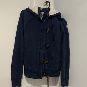 Hollister warm Sherpa inside sweater/hoodie (navy)